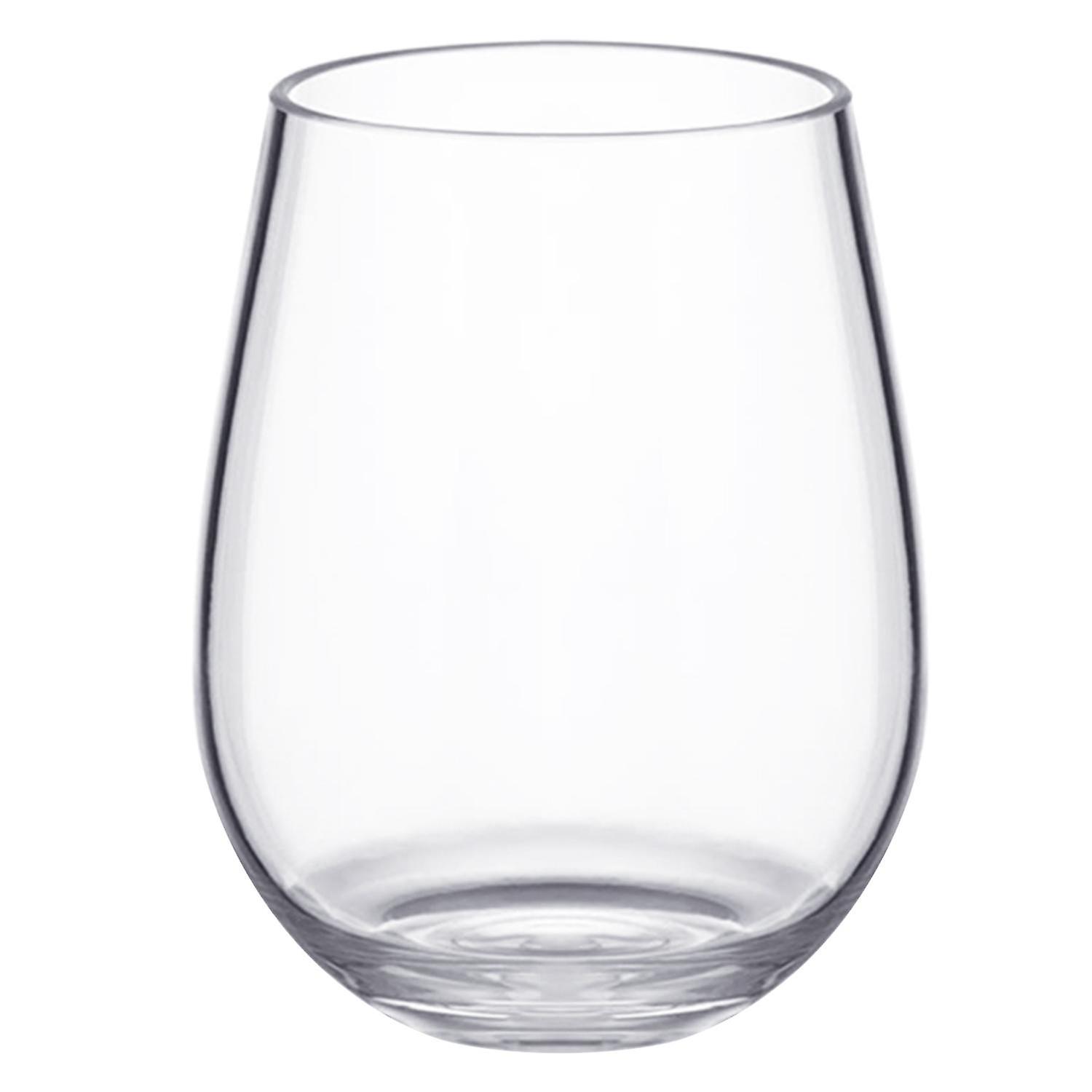 3 x 480ML Whiskey Glass Drop-resistant Shatterproof Large Capacity Egg-shaped Juice Cup for Dining R