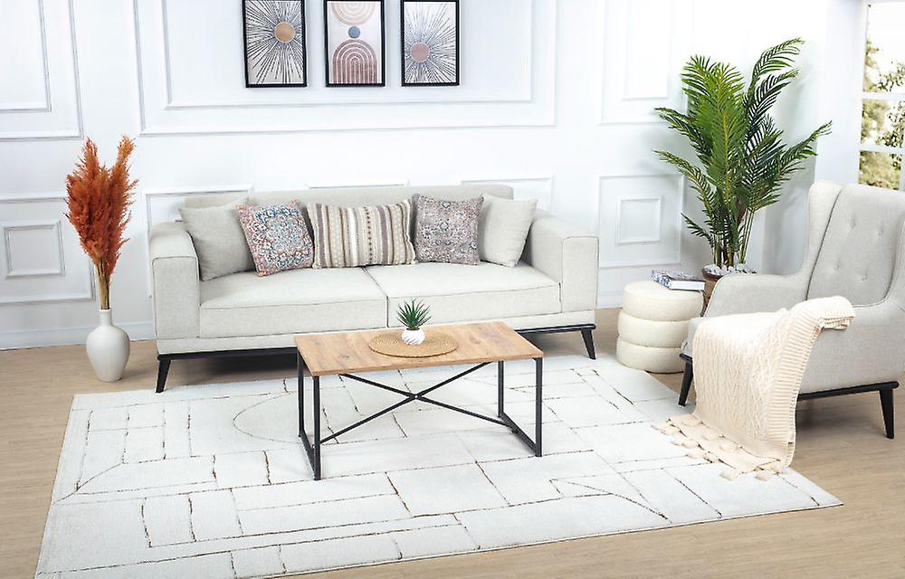 FEU LISA 2308 White  Rectangle Rugs Traditional Rugs