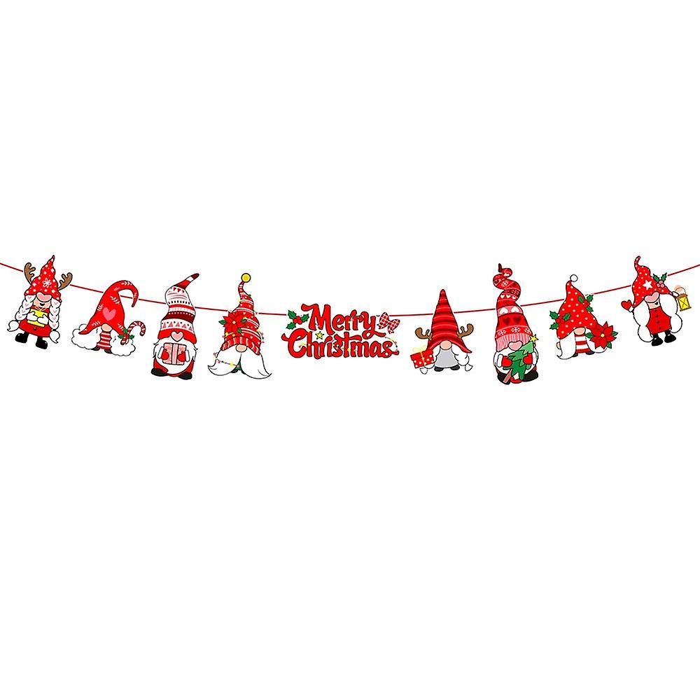 Christmas Alphabet Pull Flag Party Decoration HL025
