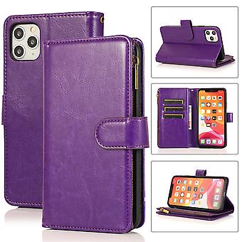 Flip Folio Leather Case For Huawei P40 Lite 5g Purple Pns-3899