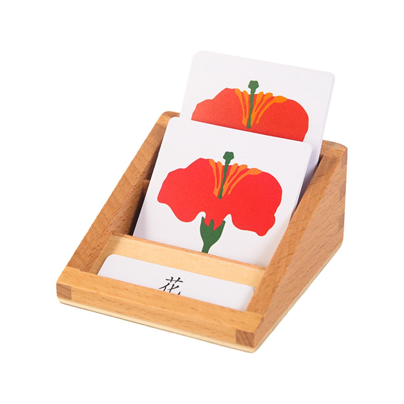 Animal and Plant Three Segment Card Learning Biology Toys for Children tree