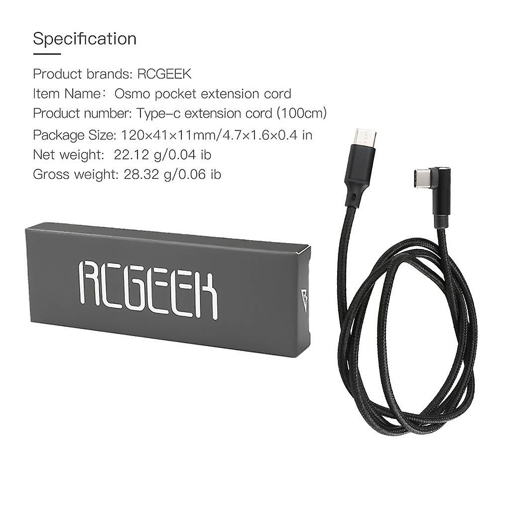 For lomme datakabel 1 / meter skjøteledning for Type-C mobiltelefon
