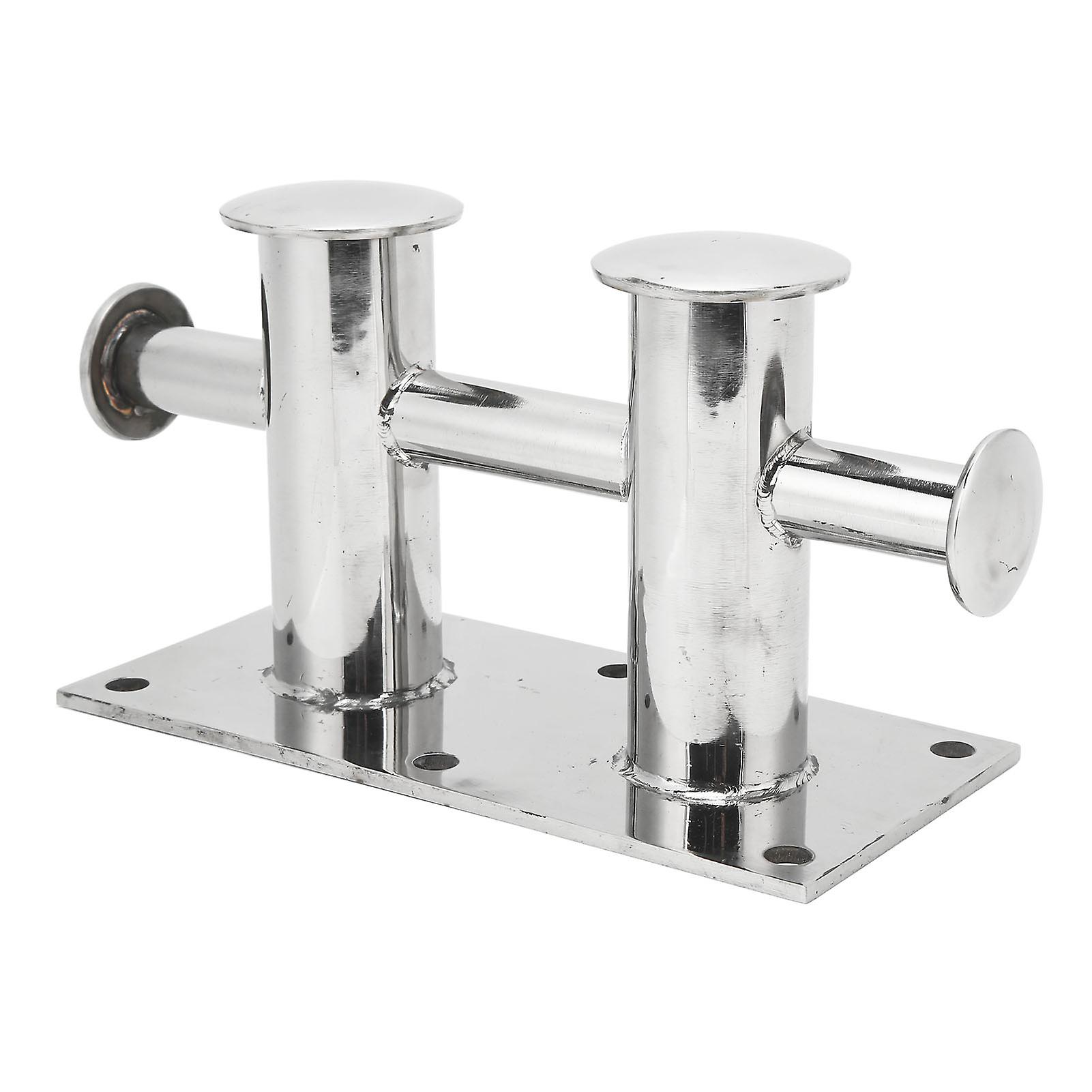 SHENGHUI 316 Stainless Steel Single Cross Mooring Bollard - Heavy Duty Boat Cleat For Dock/Yacht (63x63x81mm)