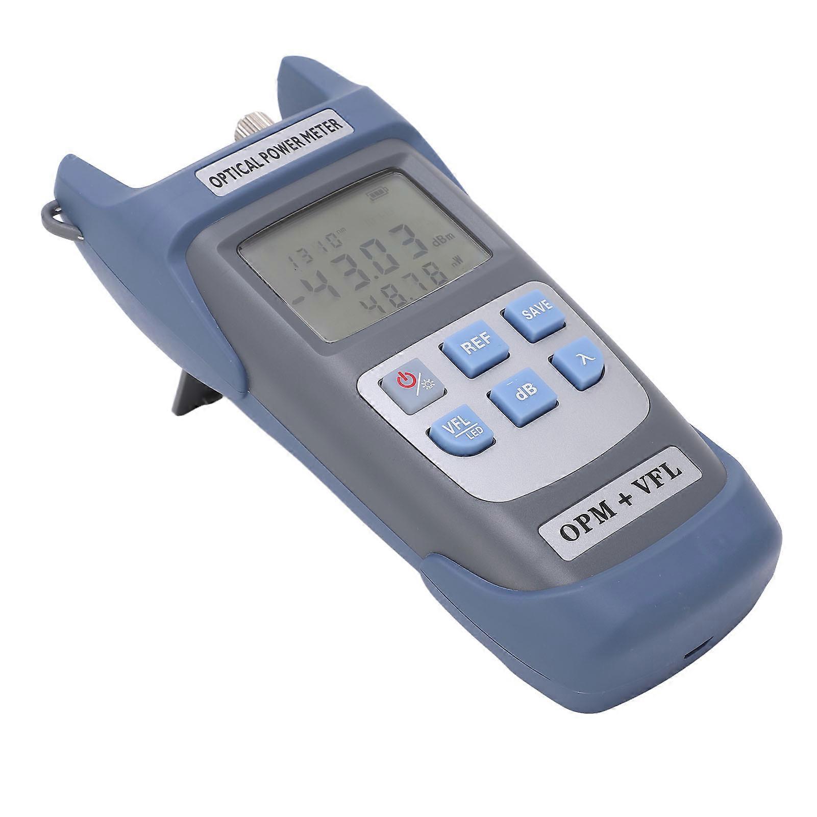Optical Power Meter Integrated Red Light Source 7 Wavelengths Automatic Shutdow Fiber Tester with LED Light 15MW 15KM