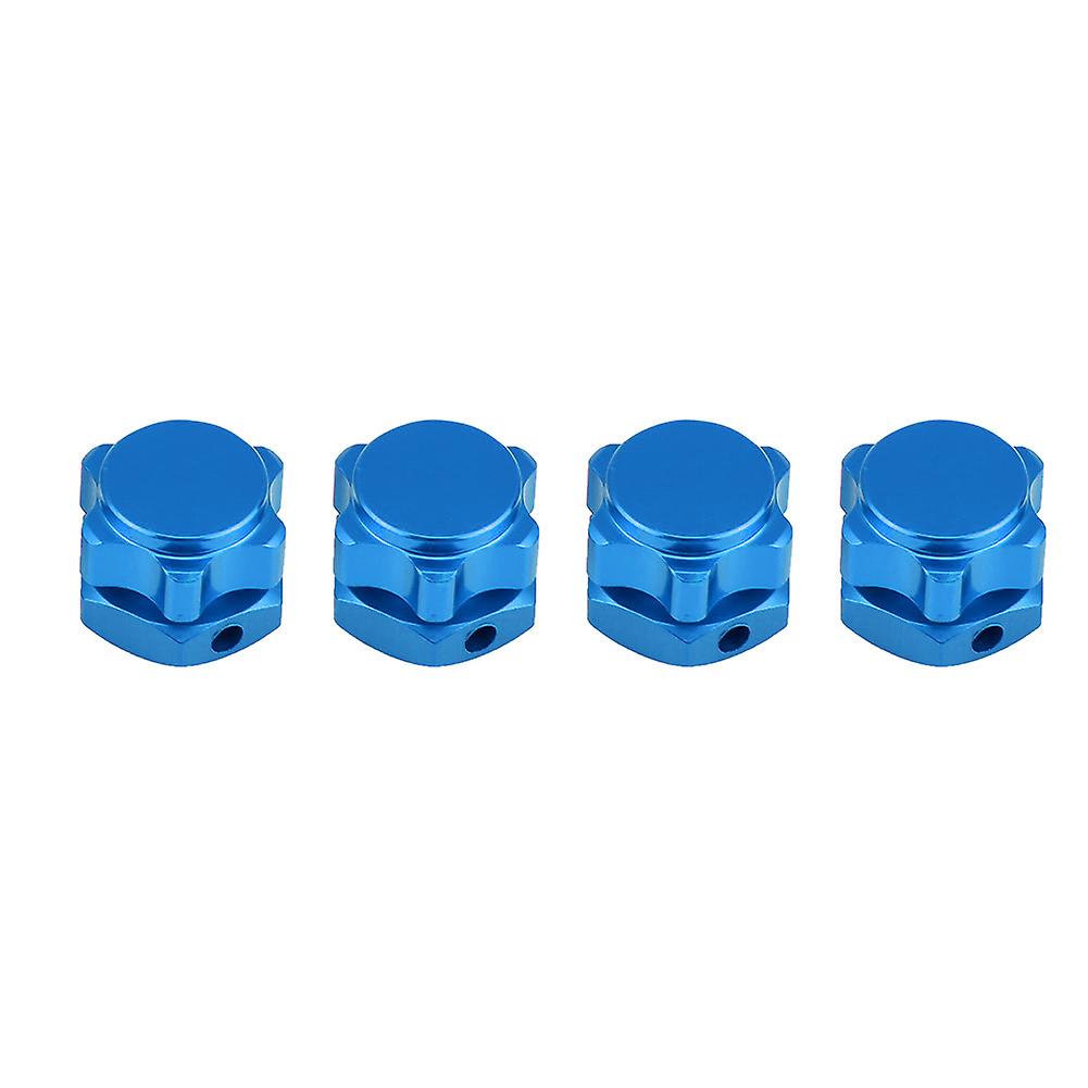 17mm Rad Sechskant Naben Adapter Mutter Anti Staub Abdeckung für HSP HOBAO TEAM C 1/8 RC Auto (Blau)