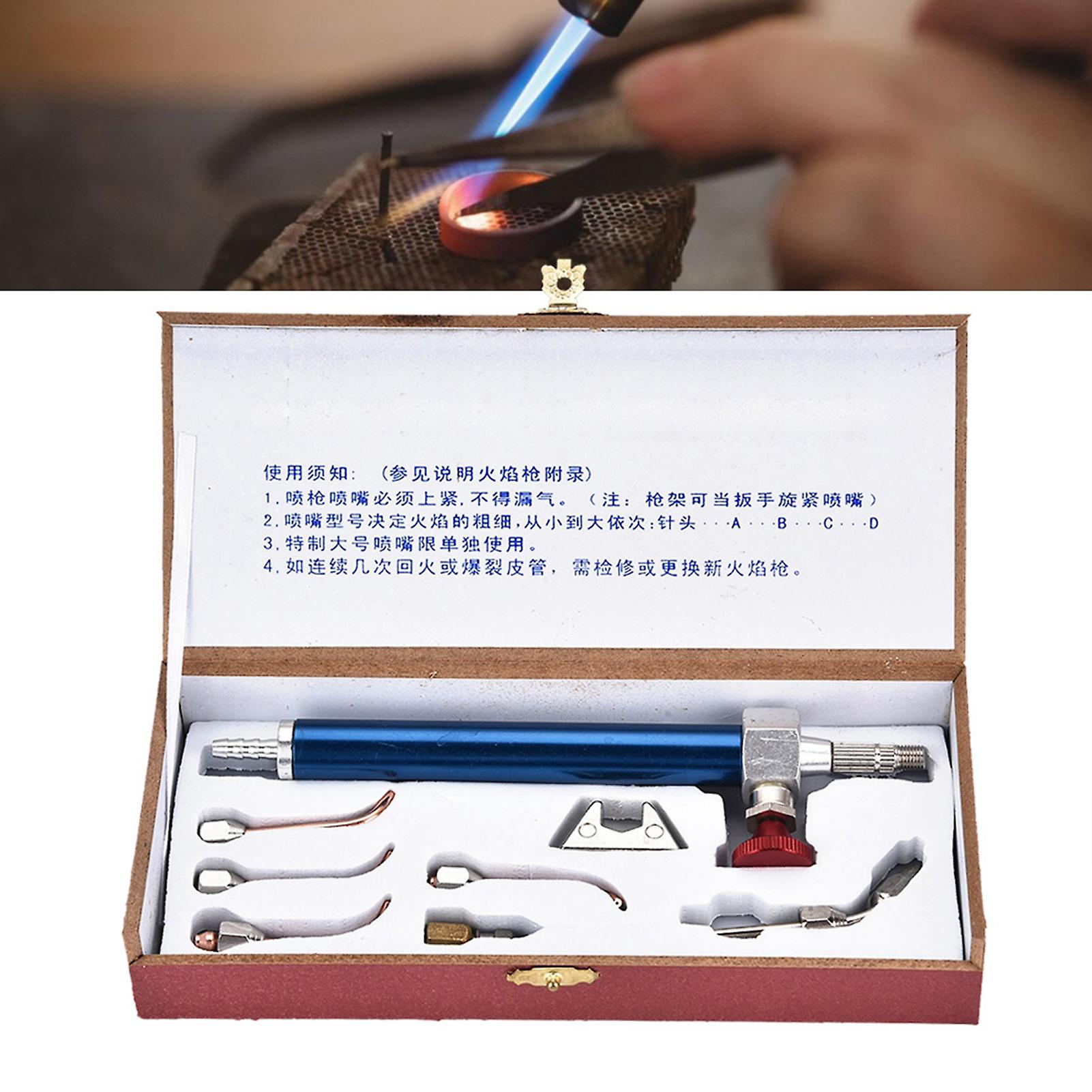 Oxygen Torch, Jewelry Soldering Gun, with 5 Tips for Oxygen Cylinders