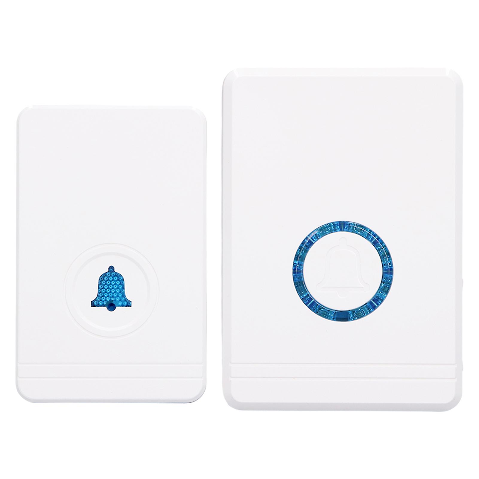 IP66 Waterproof Wireless Doorbell with 5 Volume Levels, 45 Bells & Adjustable Brightness for Home