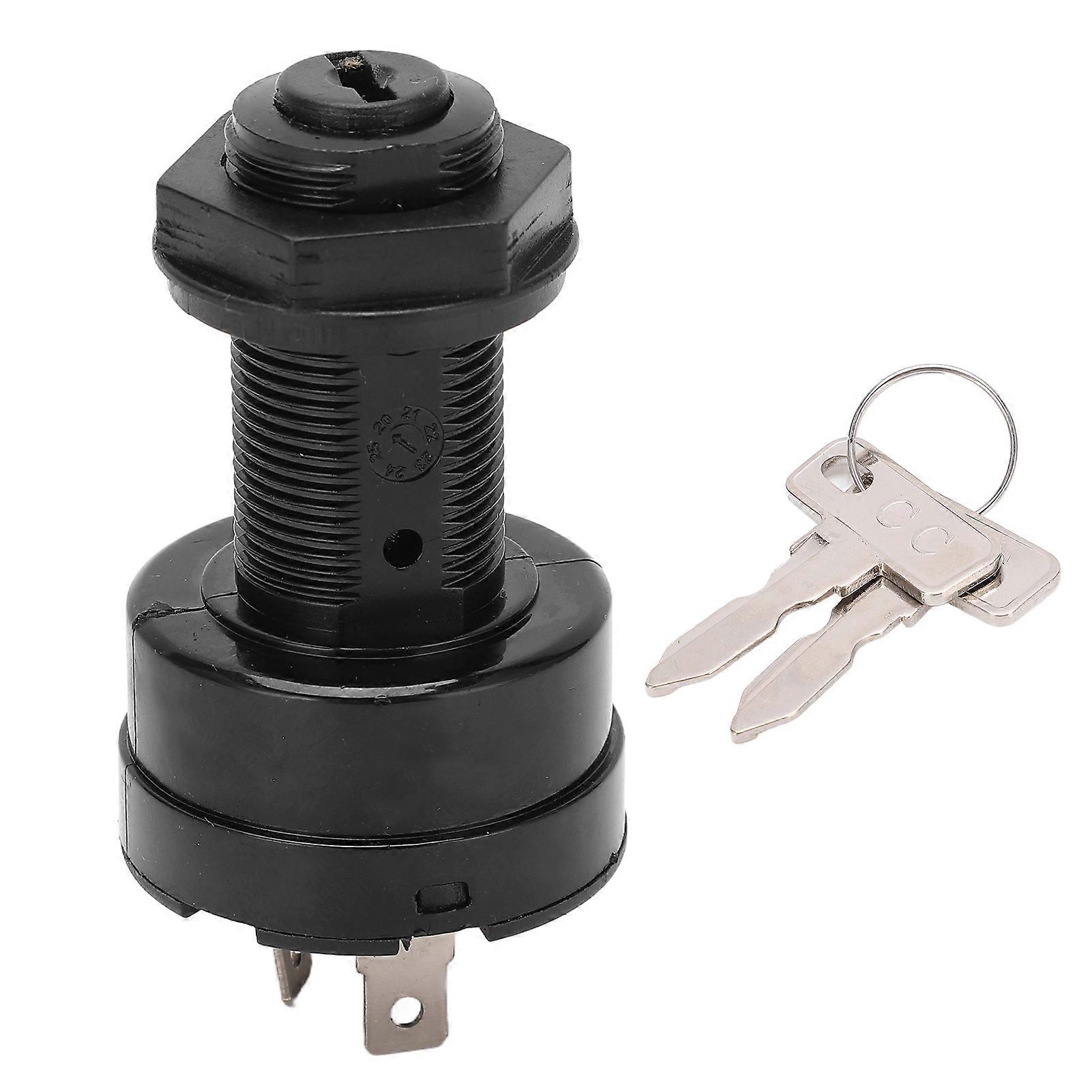 Starter Ignition Key Switch with 2‑Keys 102508601 Replacement for Club Car Precedent Electric 2004‑UP
