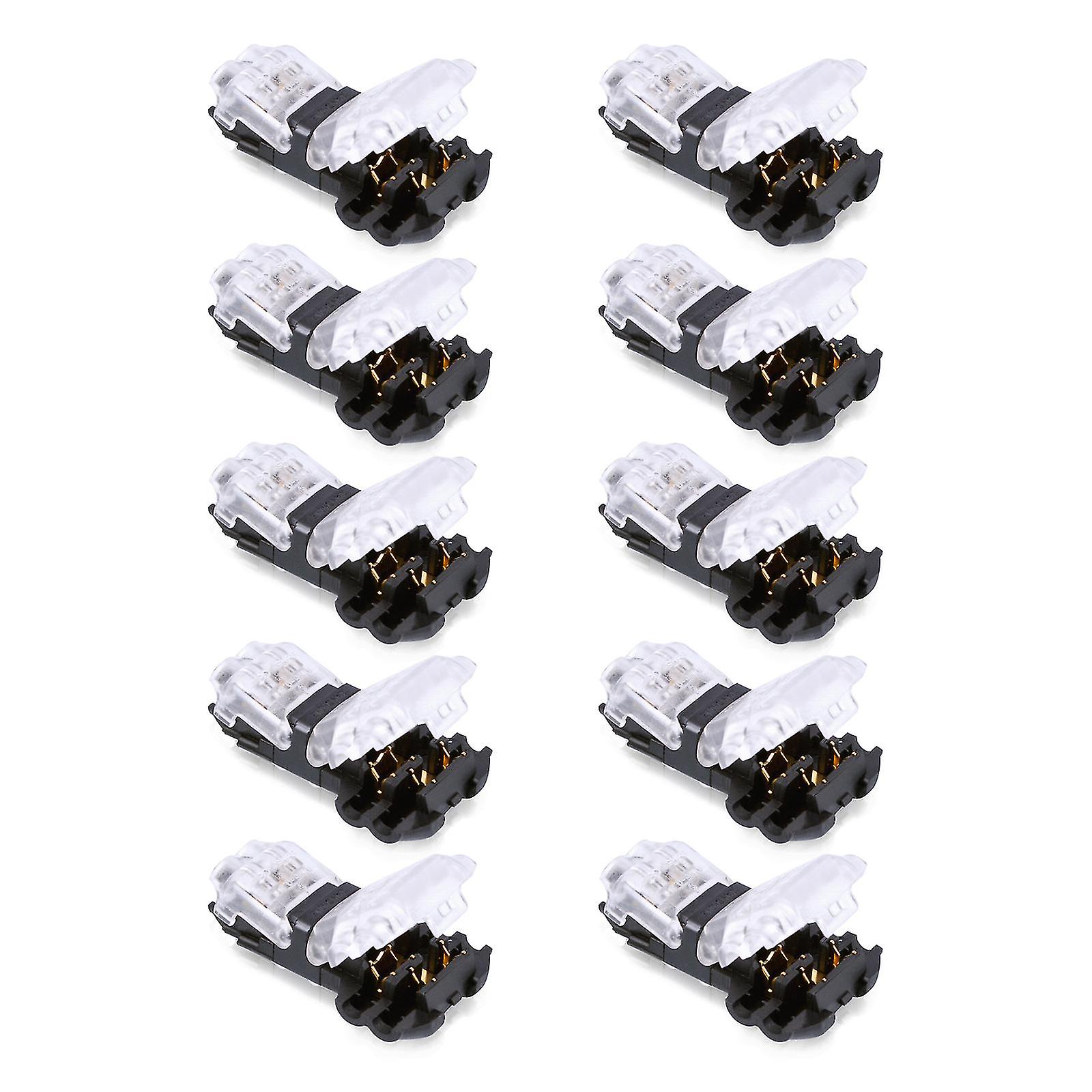 5/10pcs 2 Pin For T Shape Electrical Wire Connectors Quick Splice Crimp Terminal