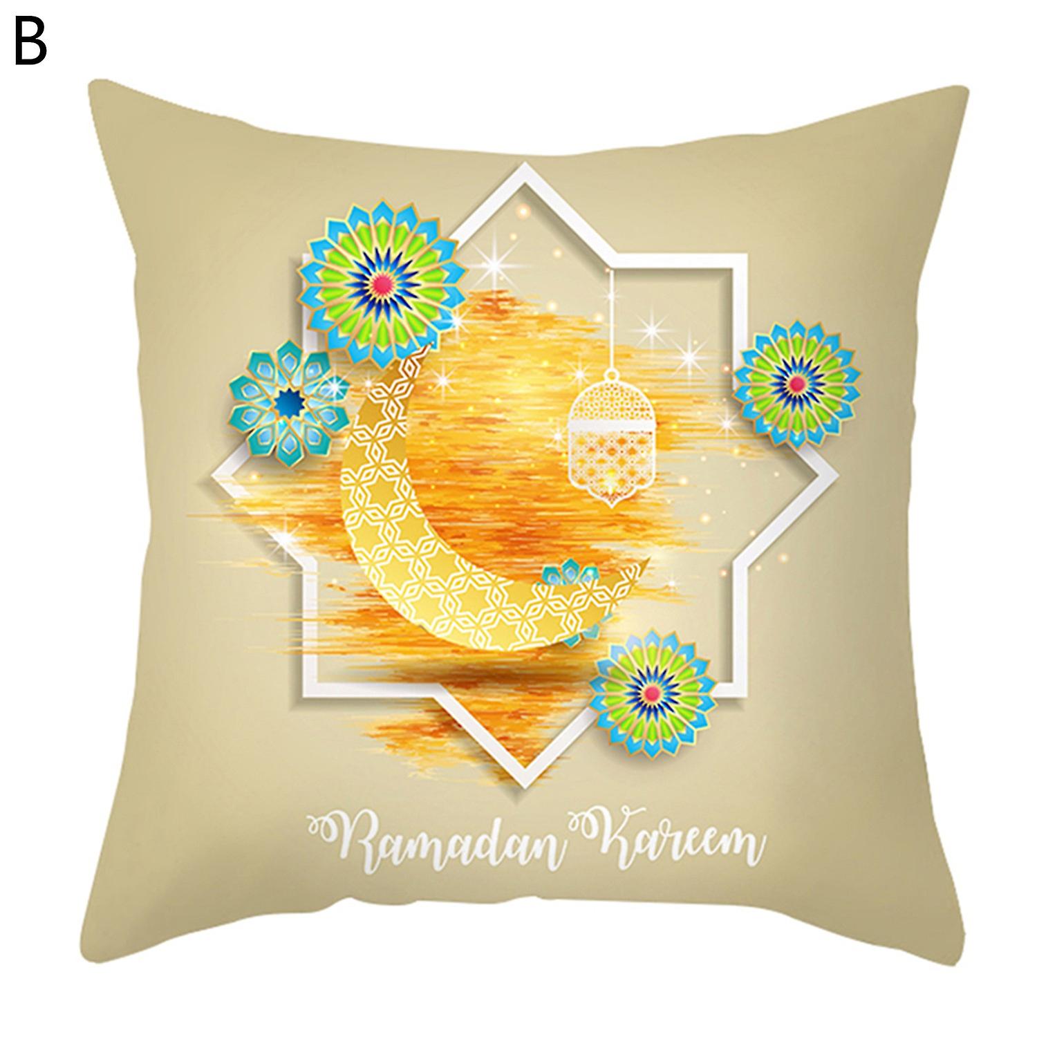 Cushion Throw Cover Soft Touch Invisible Zipper Polyester Decorative Colorful Pillow Case Household 