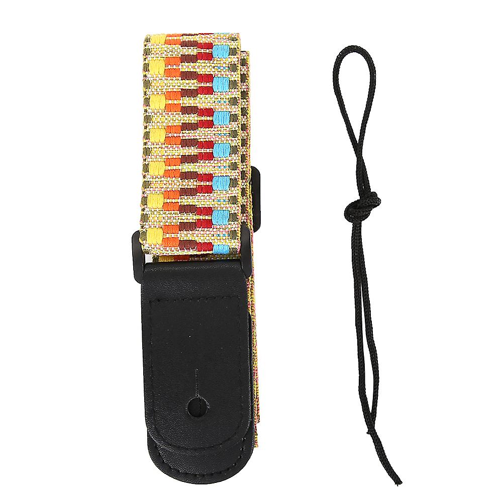 Exotic Rainbow Adjustable Ukulele 4 String Hawaii Guitar Shoulder Strap Accessory