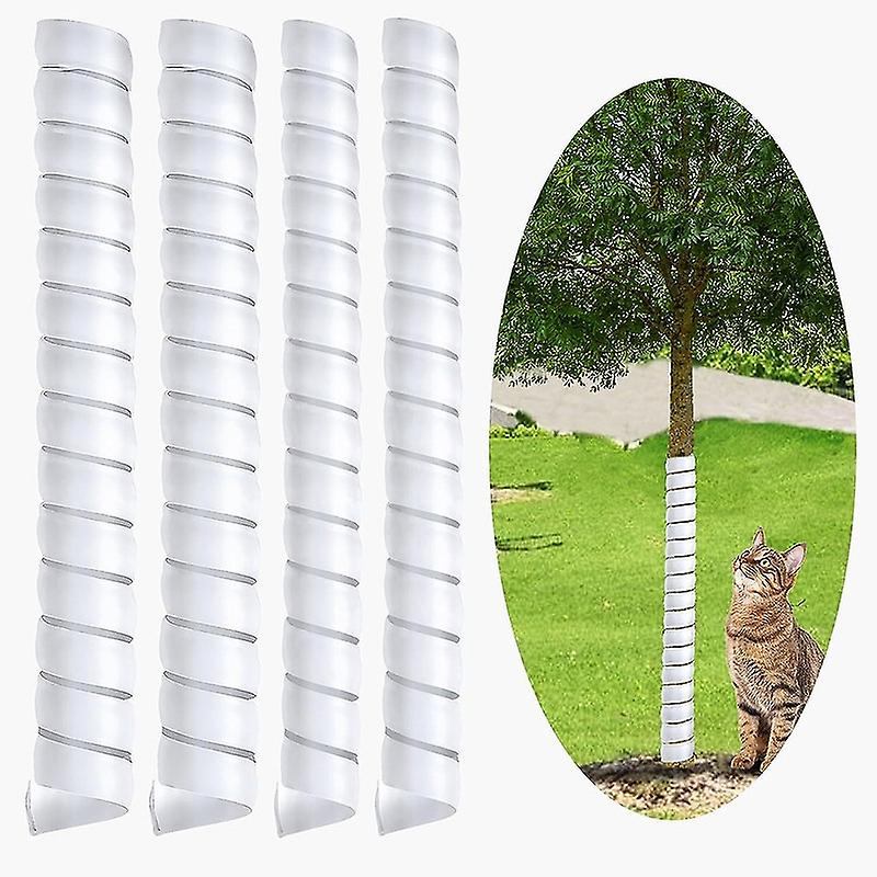 4pcs Tree Trunk Protector, Plastic Spiral Tree Guard, Spiral Tree Guards For Saplings In 2 Size, Tre