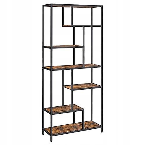 Modern bookcase for the living room with 6 shelves