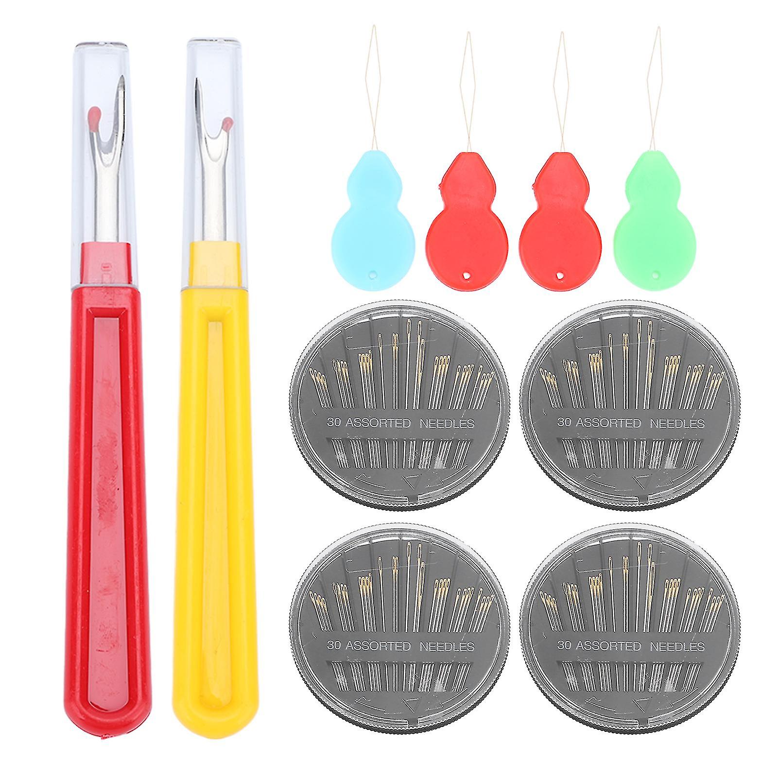 Sewing Seam Remover Tool Set - Multiple Sizes Hand Sewing Needle Needle Threader and More