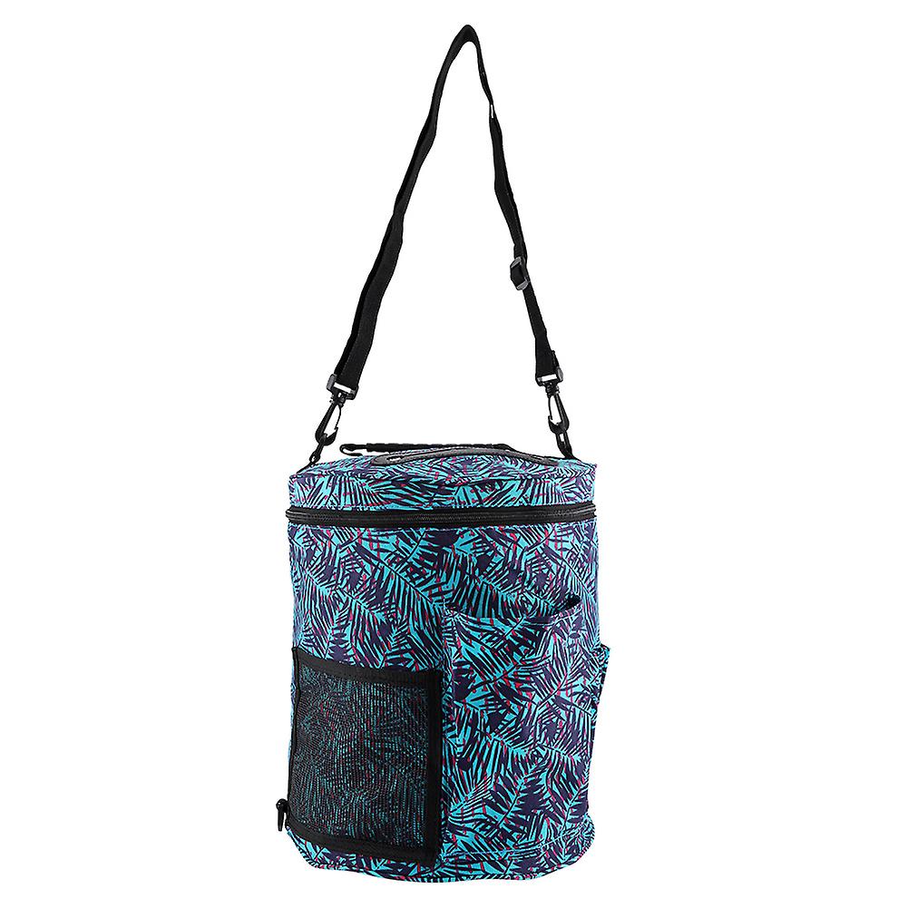 DIY Printing Storage Bag Cylinder Knitting Wool Small Accessories Convenient Container(Large)