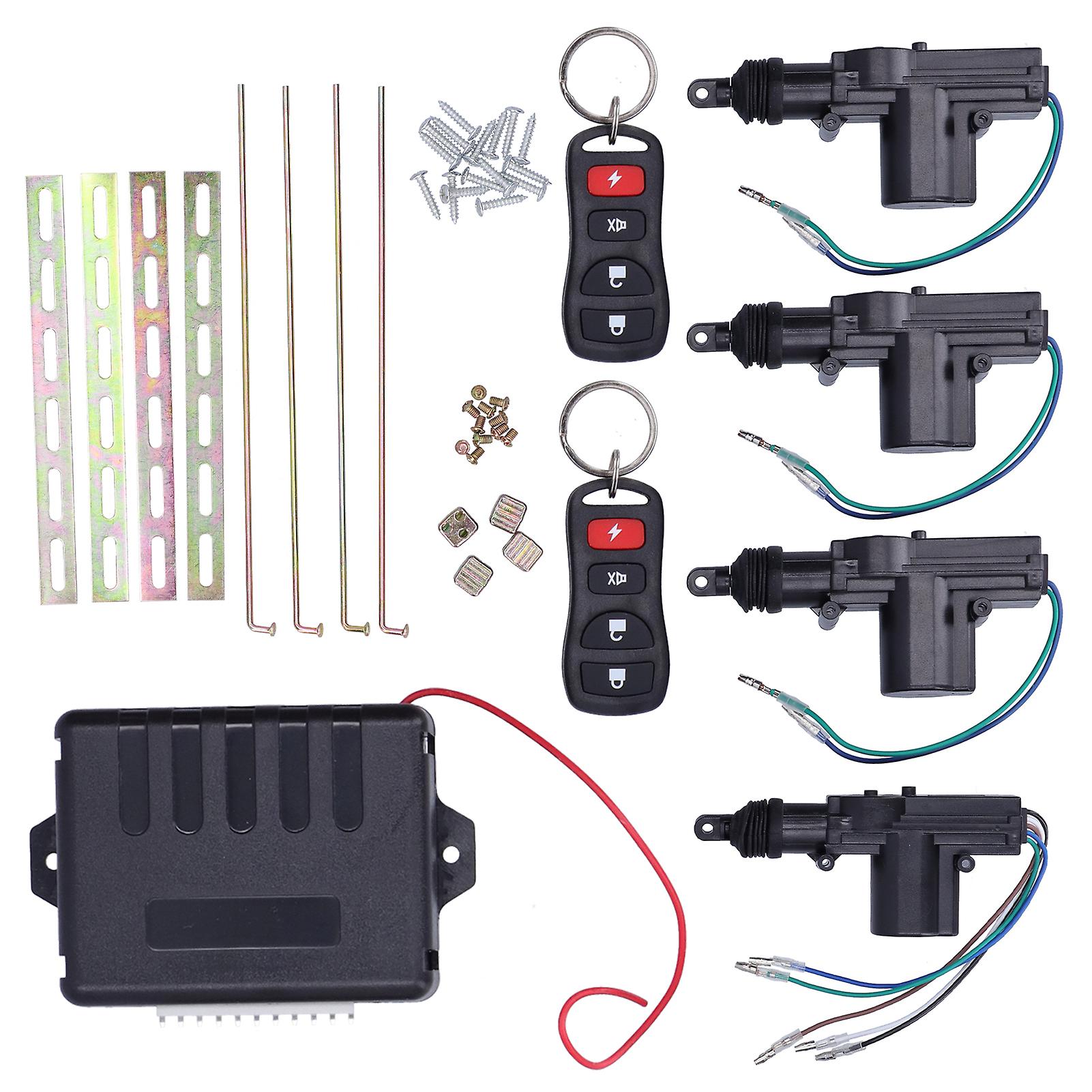 Kit attuatore serratura centralizzata con telecomando automatico con indicatore LED per sistema di accesso senza chiave 12V