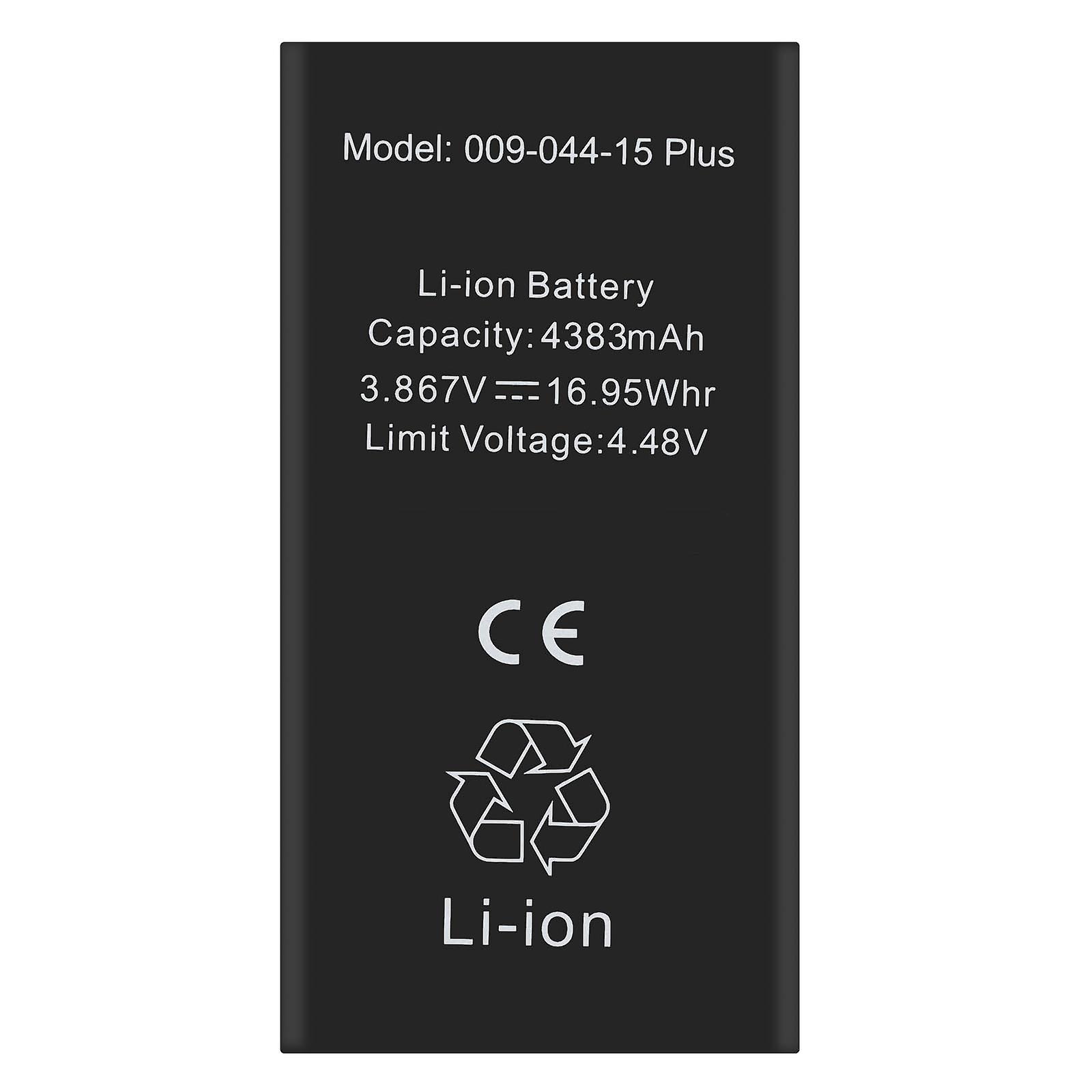 BMS 4383mAh'siz iPhone 15 Plus için Pil, Siyah