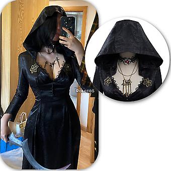 Lady Dimitrescu's Daughter Costume Re8 Village Daniela Cosplay Vampire  Halloween Costumes Hooded For Women Medieval Dres | Fruugo FR