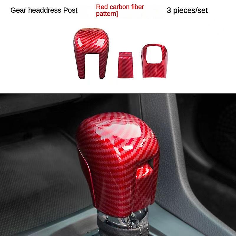 For 10th Generation Civic Carbon Fiber Center Control Shift Panel Shift Shift Shift Shift Lever Head Decoration Cover Stick