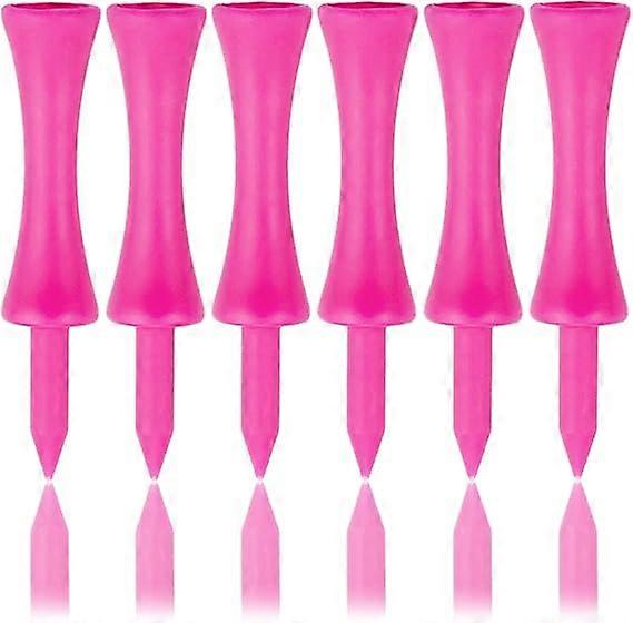 T de golfe rosa plástico 57MM 100 contagem de longo castelo 2-1/4 polegadas