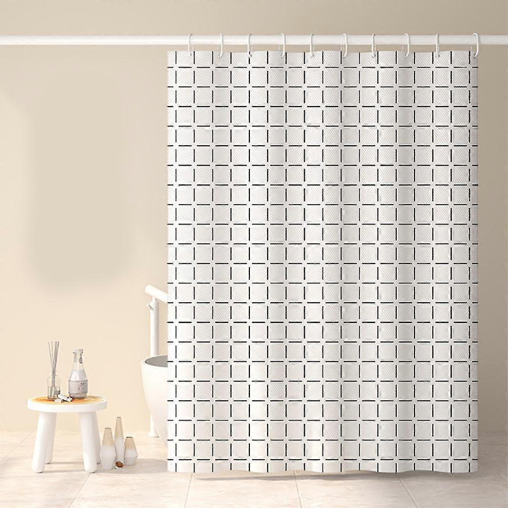 Waterproof Mildew Proof Shower Curtain, 180x180cm, Polyester