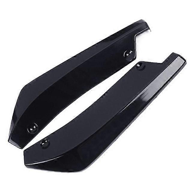 2Pcs Universal Car Rear Bumper Lip Diffuser Splitter Spoiler Scratch Protector