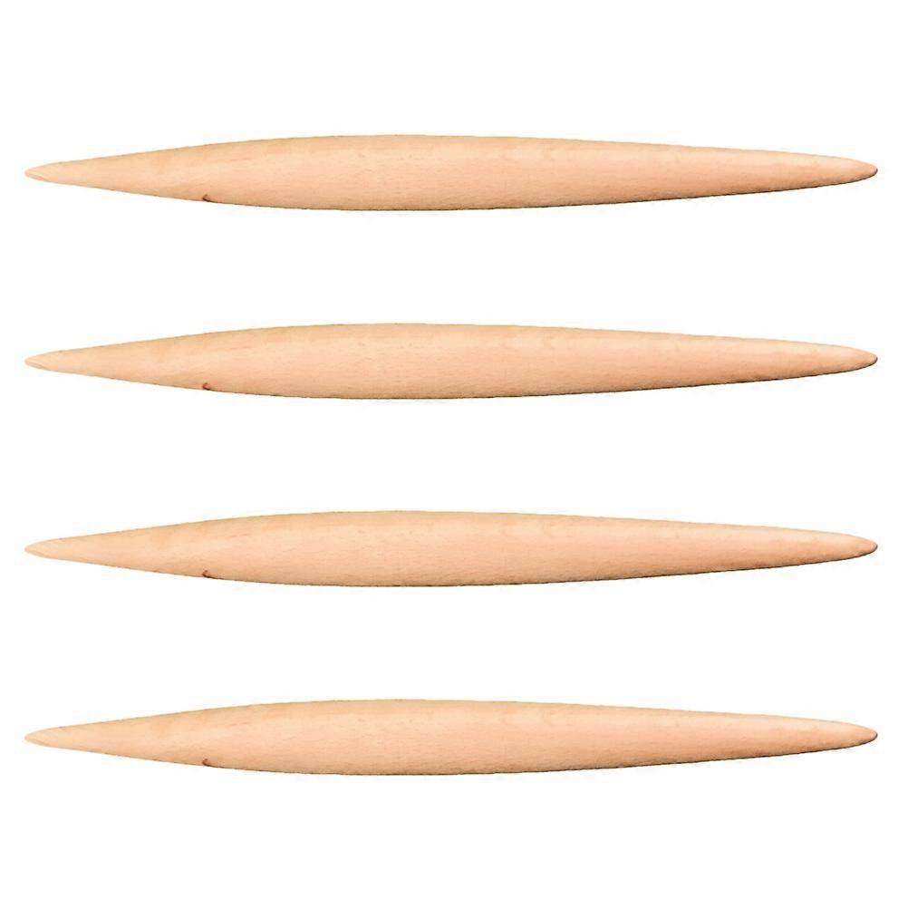 4pcs Wooden Rolling Pin Dough Roller Kitchen Rolling Sticks Roller Pin Baking Tool