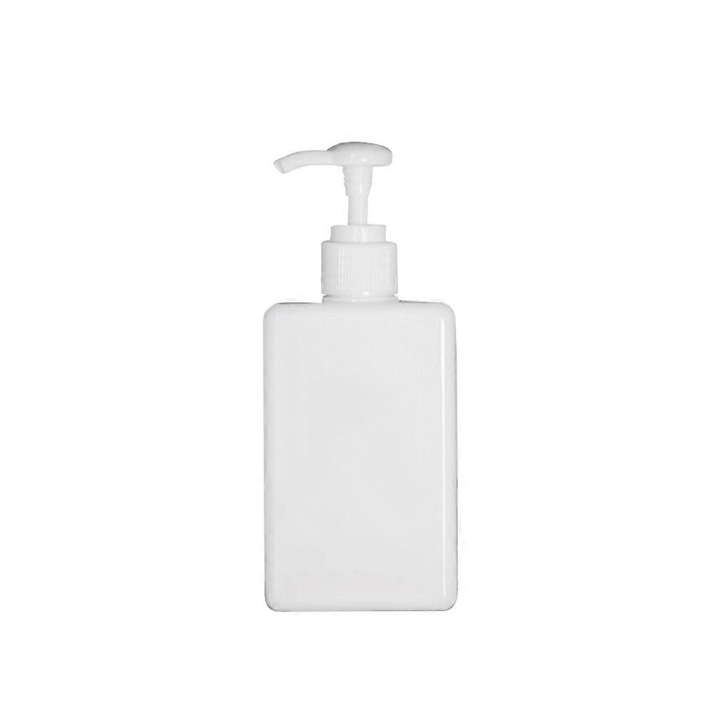 450ml Empty Soap Pump Bottle Refillable Travel Soap Container Shampoo Dispenser(White)