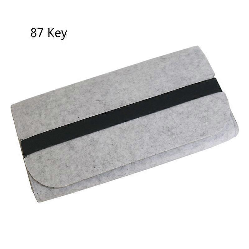 Felt Mechanical Keyboard Storage Bag Large Capacity Durable Keyboard Organizer