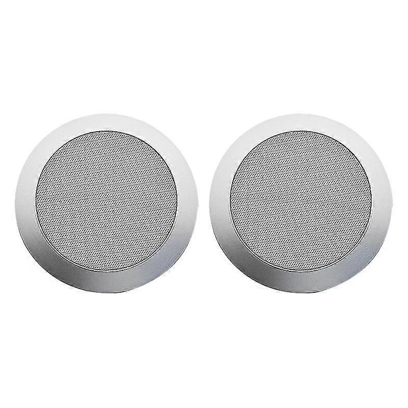 Ceiling Speaker Grille, 4-Inch Ceiling Embedded Audio Speaker Grille(Silver)