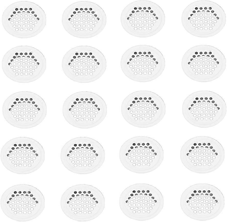 換気グリル 20個 換気グリル 35mm 換気グリル 換気グリル 換気グリル 穴 ステンレススチール ホワイト ラウンド 換気グリル