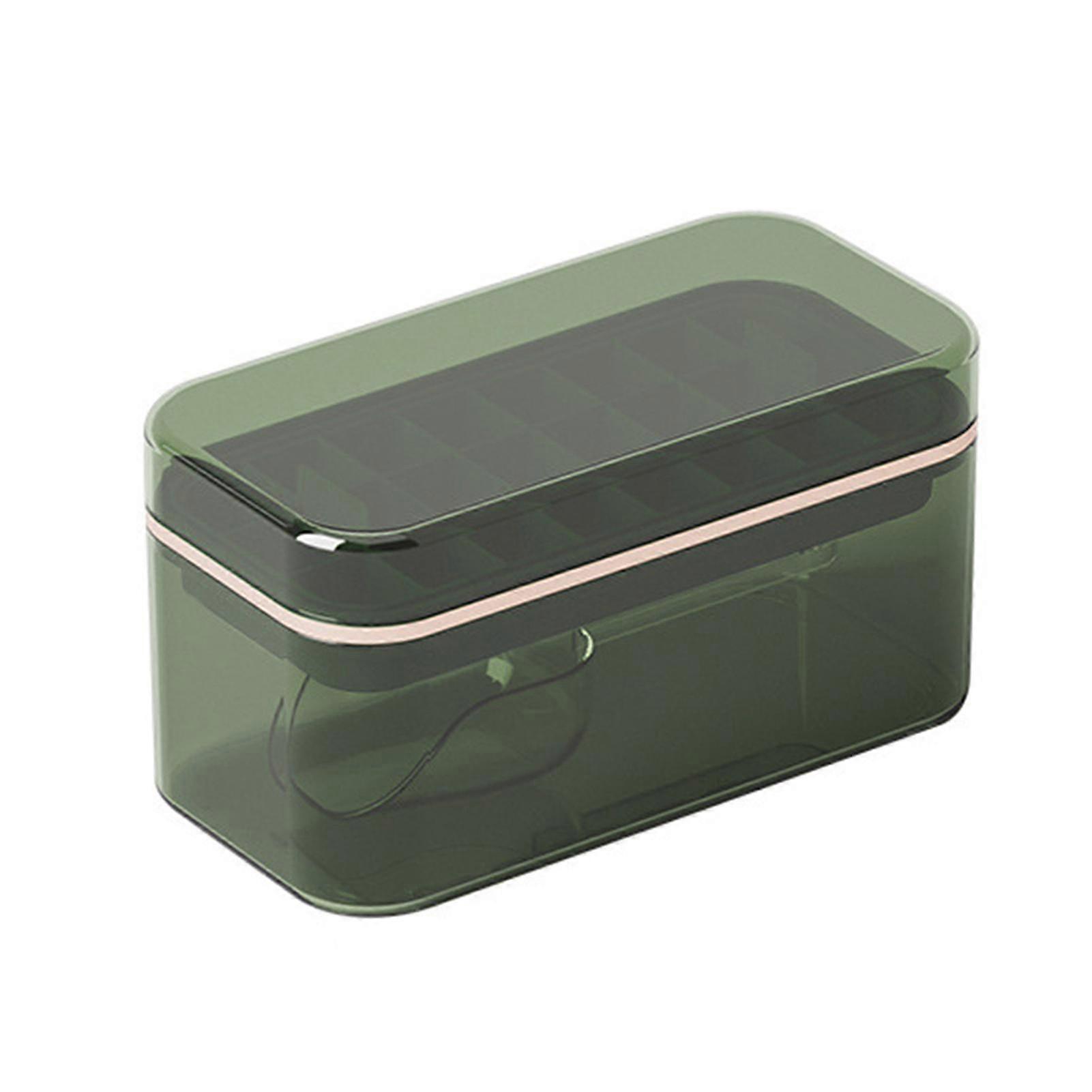 Silicone Ice Making Mould Square Stencil Set Flexible Easy Release Large Capacity Ice Mould With Lid For Whiskey 24-grid