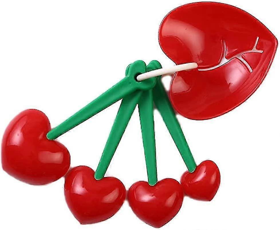 Measuring Spoons Heart-shaped Measure Spoons Plastic Measuring Scoops Egg Separator For Baking Cooking