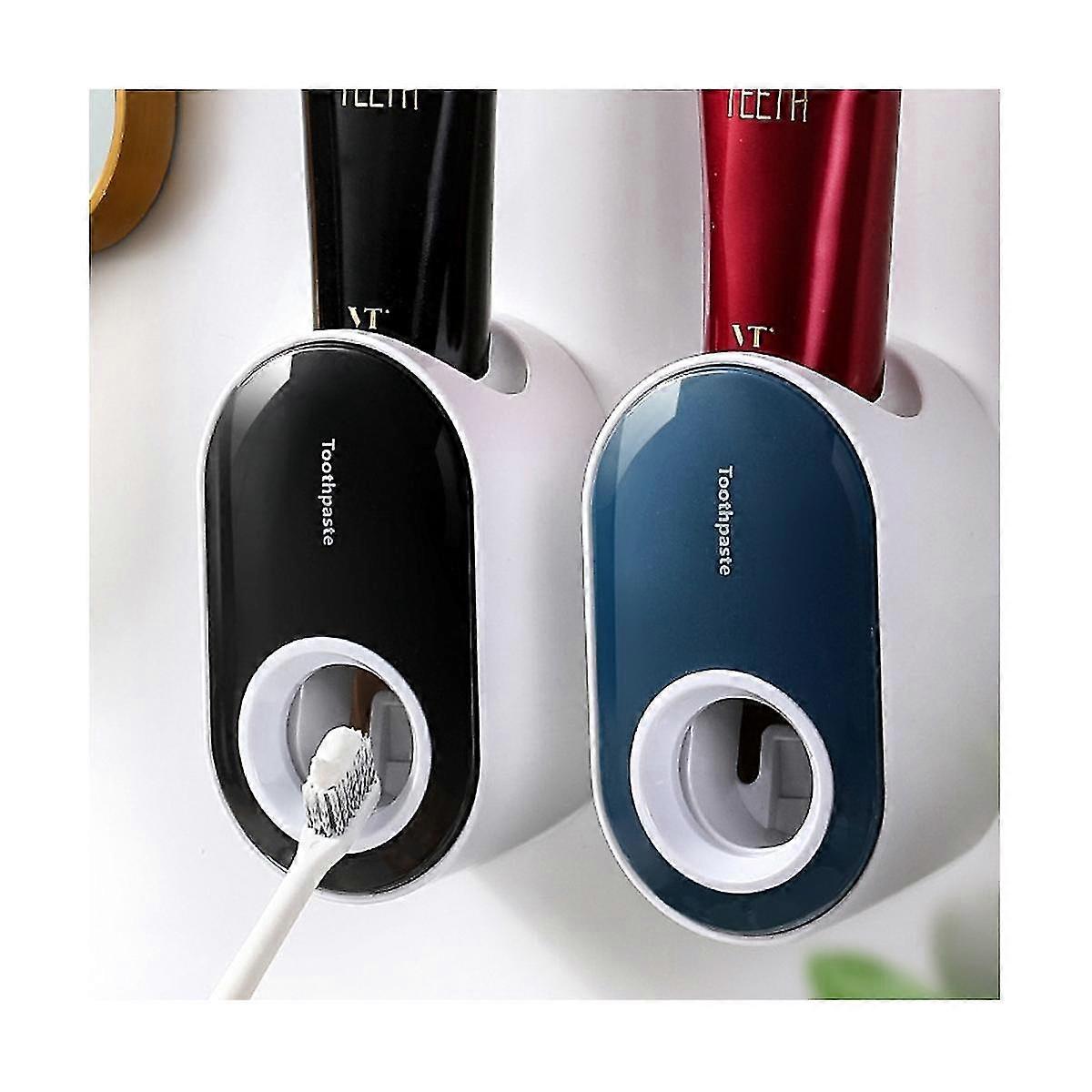 Automatic Toothpaste Squeezer Set, Electric Ultraviolet Disinfection Toothbrush, Wall-mounted Non-p