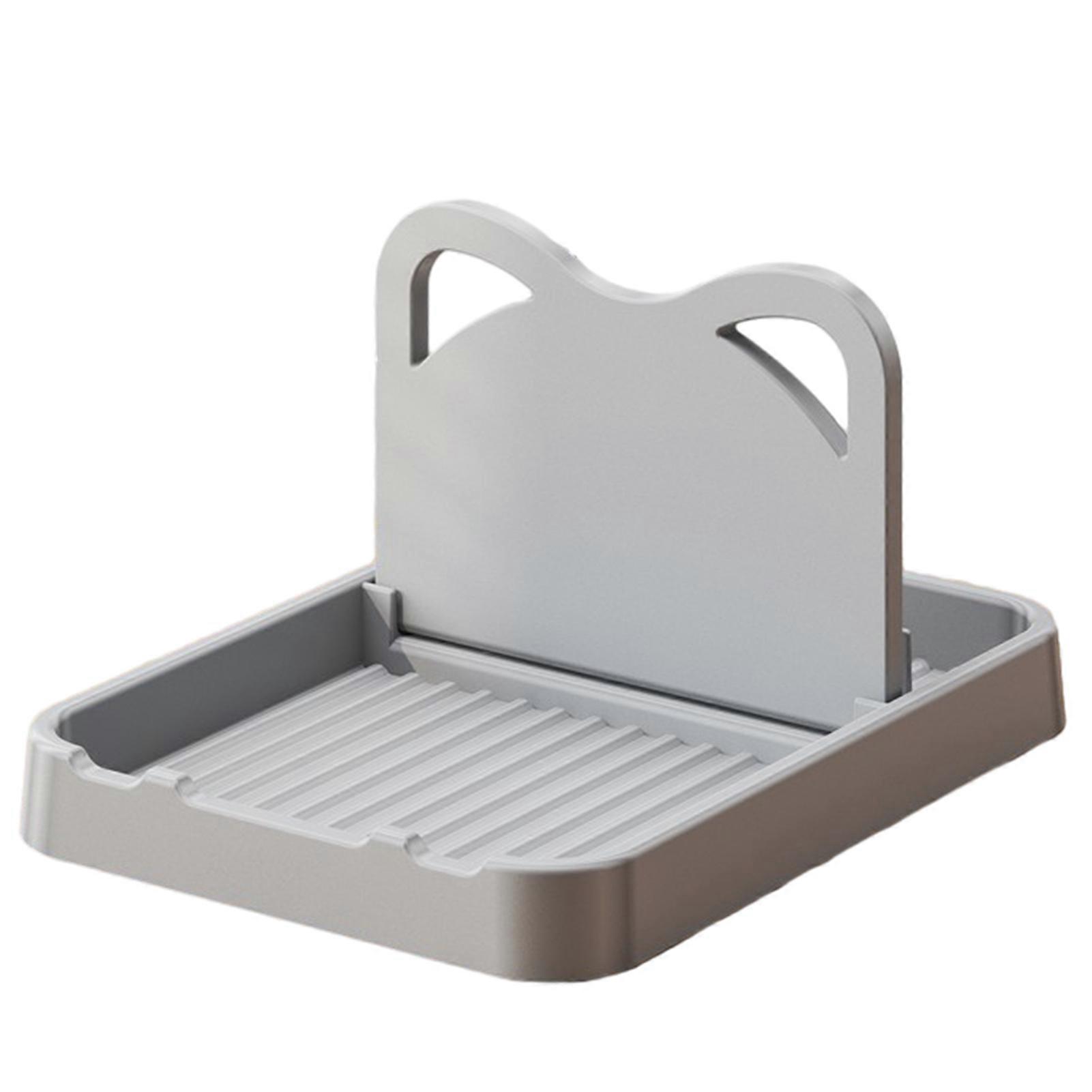 Simple Pot Lid Storage Rack Easy Cleaning Tableware Storage Shelf for Countertop