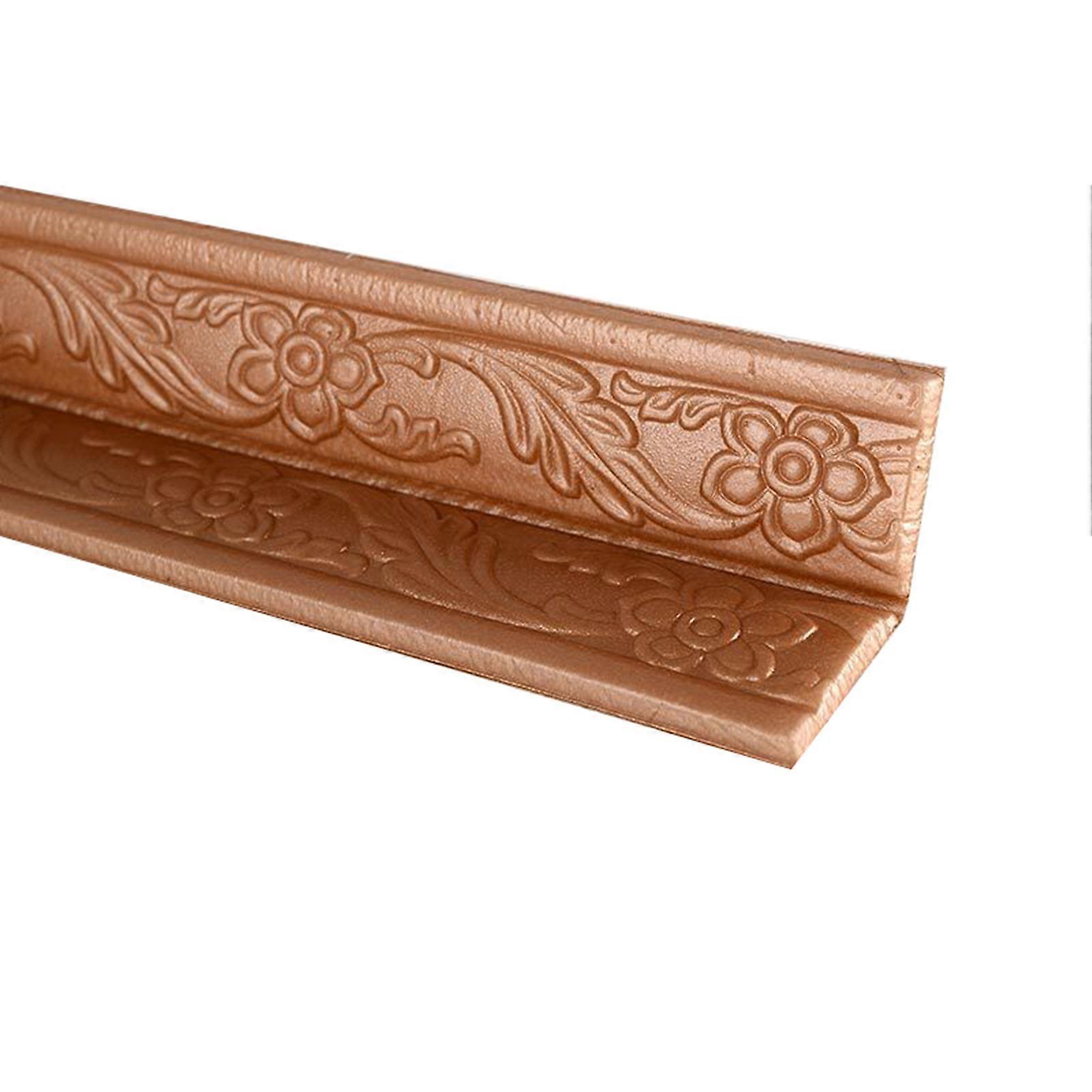 3D Pattern Waistline Baseboard Wall Trim Line Stickers Decoration Self Adhesive Wall Edge Waterproof Strip For Home New
