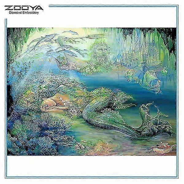 DIY 3D Diamant Stickerei Cross Craft Stitch Home Decor Meerjungfrau