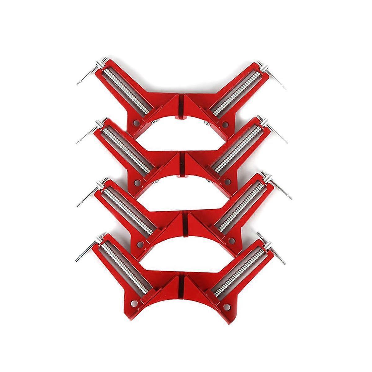 4Pcs 90 Degree Right Angle Clip, Angle Frame Corner Clamp Fixed Woodworking Frame Clamp for Glass H