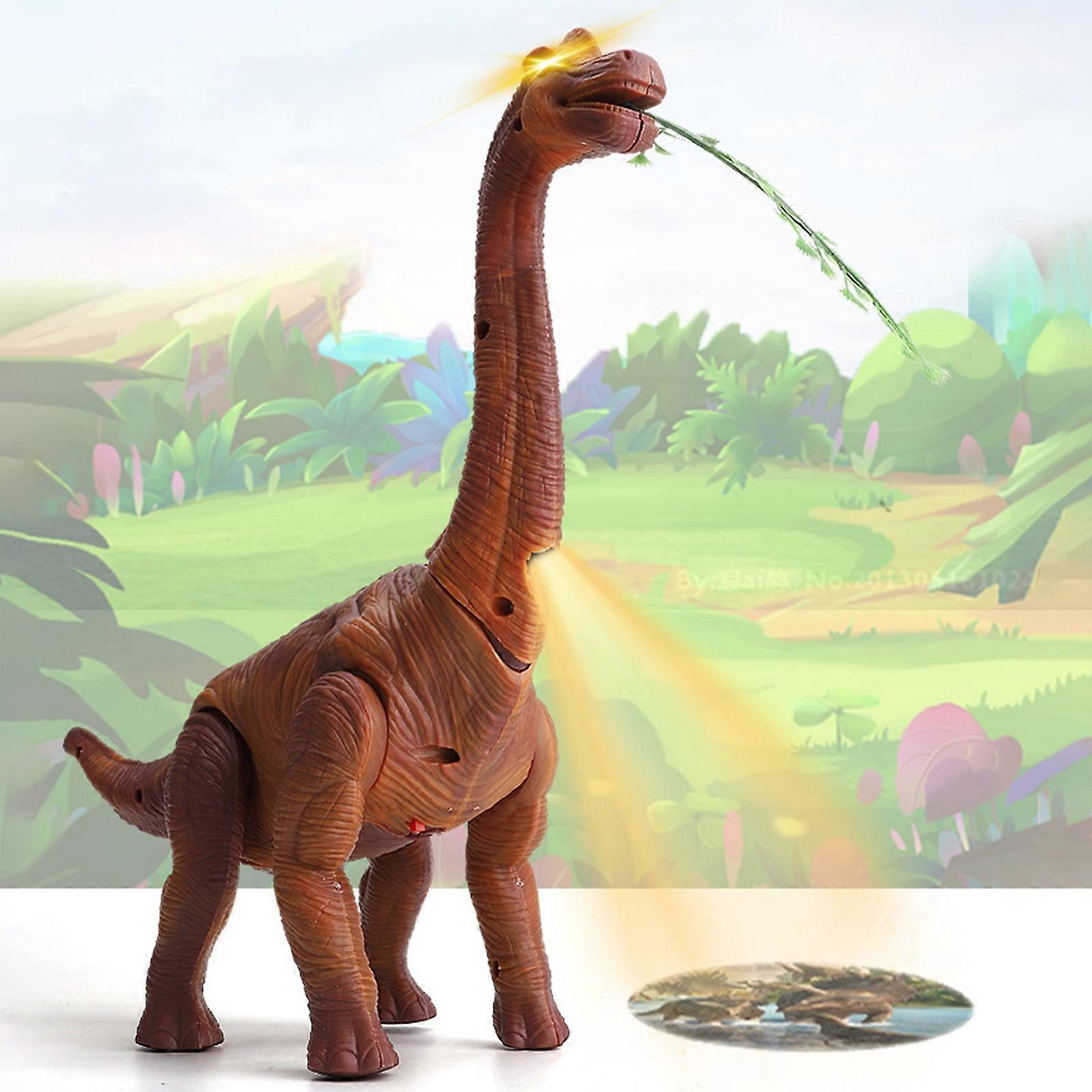 Dinosaur Toys Walk With And Lay Eggs Projection Brachiosaurus Simulation Model Toy Gifts For Boys And Girls