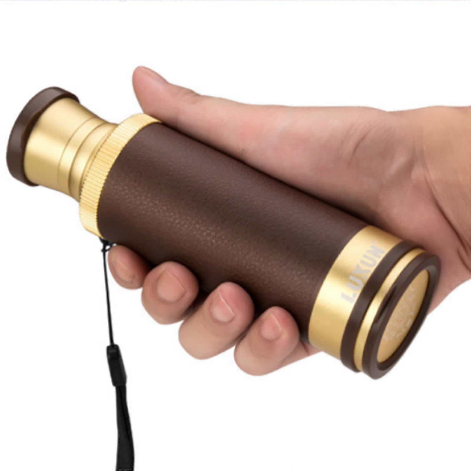 25x50 Vintage Pirate Telescope Water Proof Handheld Telescopic Monocular Optical Telescope Adjustably Zoomable Spyglass Monoculaire