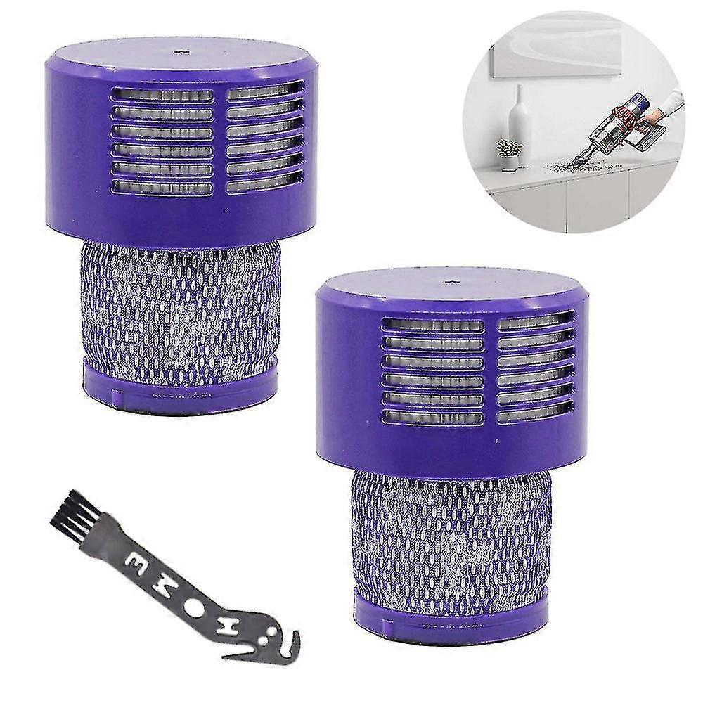 V11 Filter For 2pcs Washable Replacement Filter With A Cleaning Brush