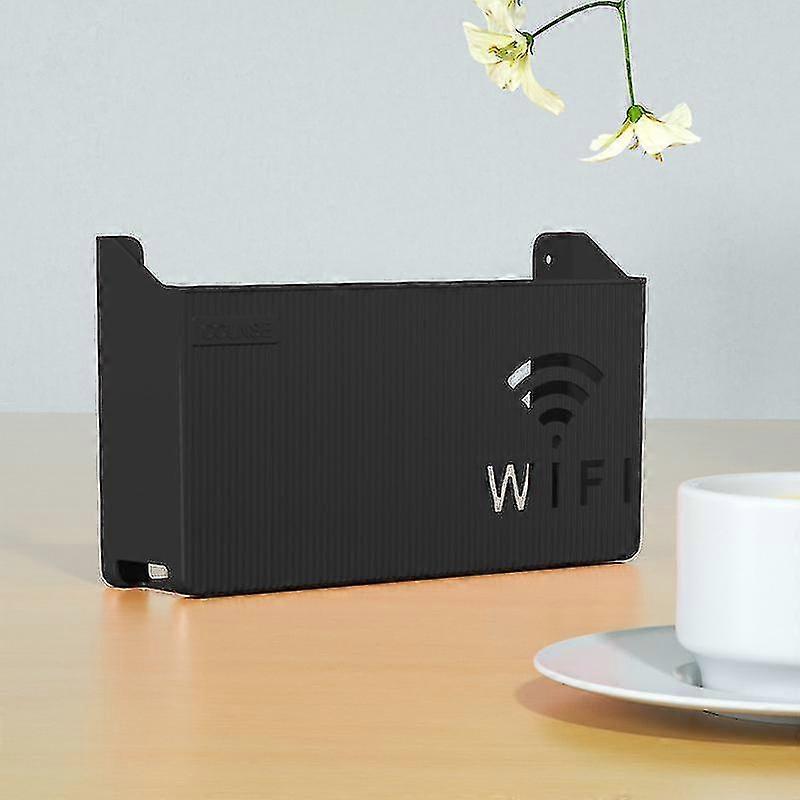 Wireless Wifi Router Shelf Storage Box, Wall Hanging Abs Plastic Organizer Box, Cable Power Bracket Organizer Box
