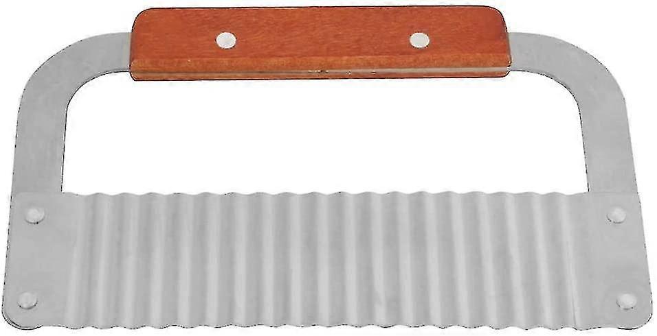 Slicer Cutter, Hardwood Handle Wax Soap Wavy Slicer Cutter Mold Fruit Vegetable Wavy Crinkle Cutting Tools