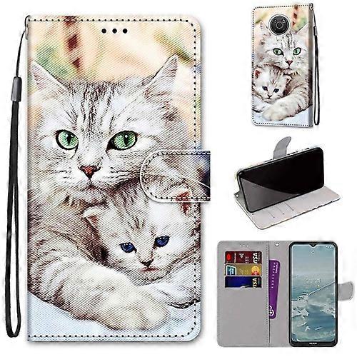 For Nokia G20 / G10 / 6.3 Coloured Drawing Cross Texture Horizontal Flip PU Leather Case