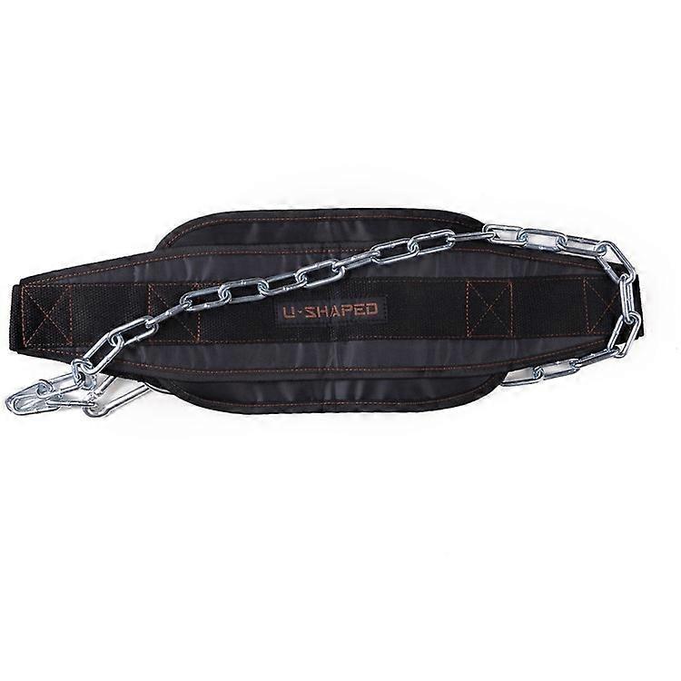 Thick Neoprene Weight Lifting Belt With Chain Dipping Belt For Pull Up Chin Up Kettlebell Barbell Fitness Bodybuilding Gym Belt