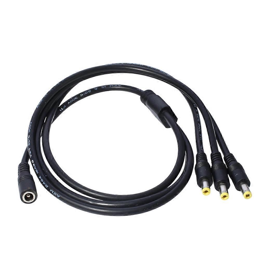 תקע חשמל DC 5.5x2.5mm כבל חשמל DC 1 נקבה ל 2/3 מפצל תקע זכר
