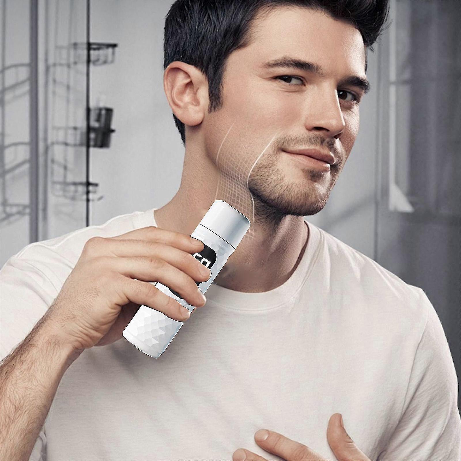 Men's Digital Display Two Gears Adjustable Portable Electric Shaver Portable Shaver Type-C Rechargeable Electric Shaver Suitable For Home Use Or Car T