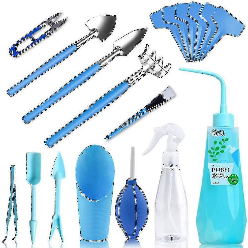 18pcs Mini Transplanting Garden Tools Kit Planting Kit Gardening Hand Tools Set