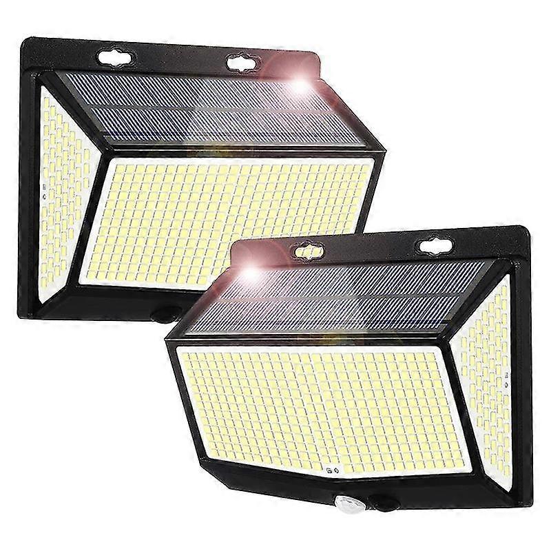 Solar Outdoor Garden Wall Light, Three Sides Light