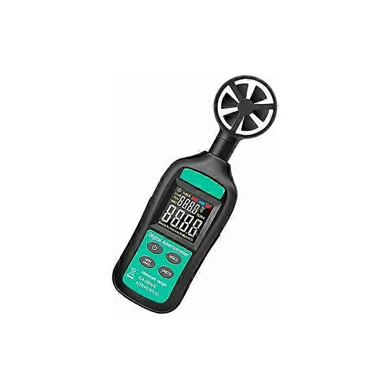 Wind Speed Meter Tool, Digital Anemometer, High Precision Anemometer, Digital Wind Speed Meter Black